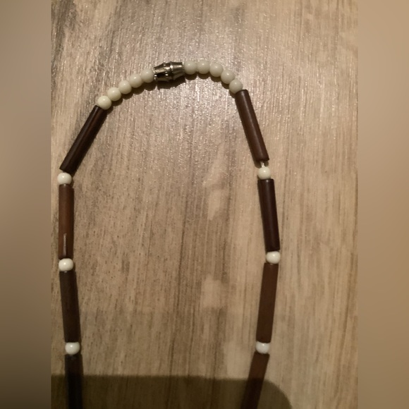 handmade new vintage Horn beaded necklace - Picture 9 of 12